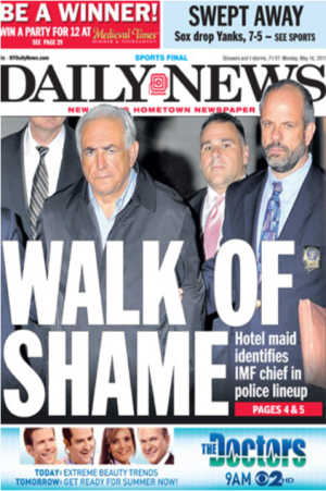 DSK Walk of shame